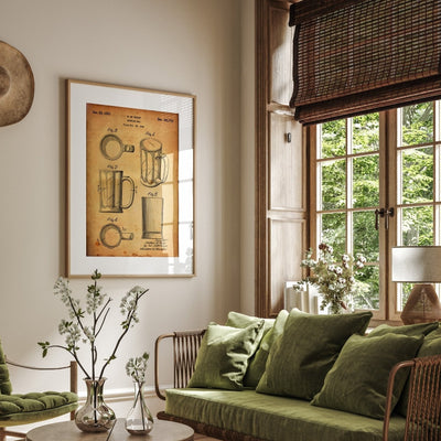 Beer Mug 1951 Patent Print - Magic Posters