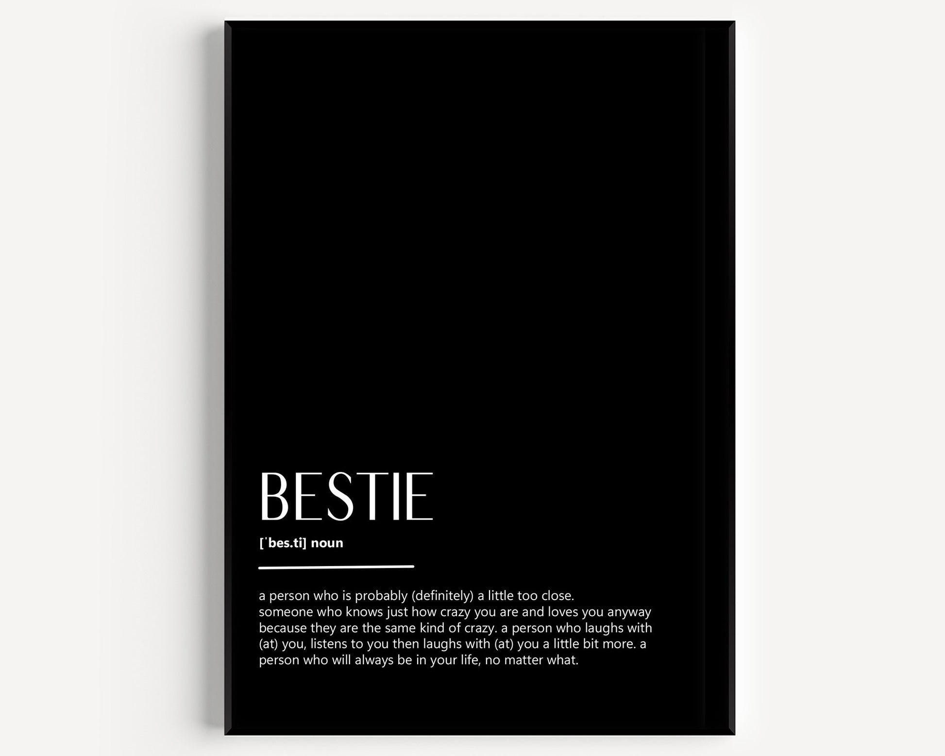 Bestie Definition Print - Magic Posters