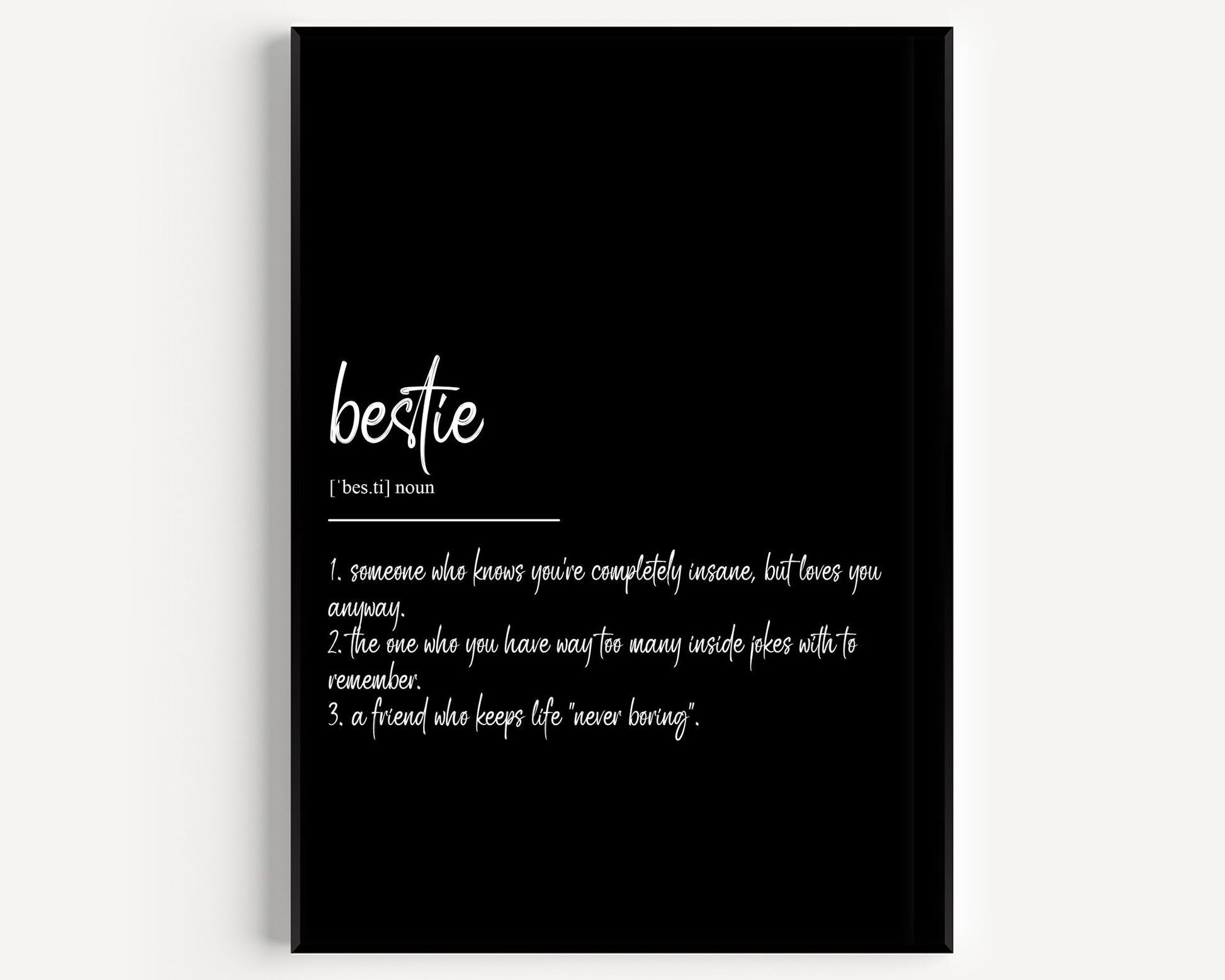 Bestie Definition Print V2 - Magic Posters