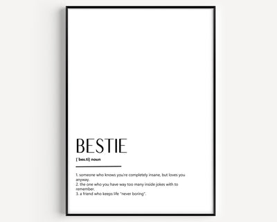 Bestie Definition Print V2 - Magic Posters
