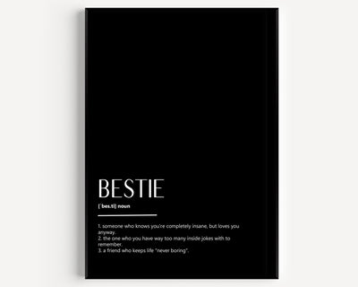 Bestie Definition Print V2 - Magic Posters