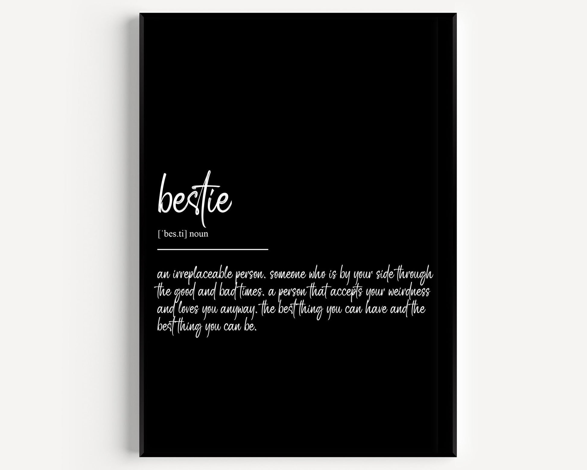 Bestie Definition Print V3 - Magic Posters
