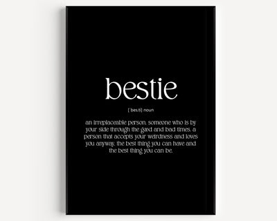 Bestie Definition Print V3 - Magic Posters