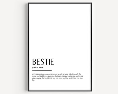 Bestie Definition Print V3 - Magic Posters