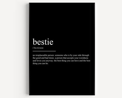 Bestie Definition Print V3 - Magic Posters