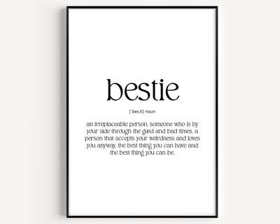 Bestie Definition Print V3 - Magic Posters