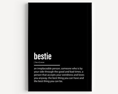 Bestie Definition Print V3 - Magic Posters