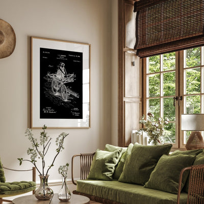 Bicycle 1900 Patent Print - Magic Posters