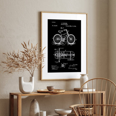 Bicycle Gearing Patent Print - Magic Posters