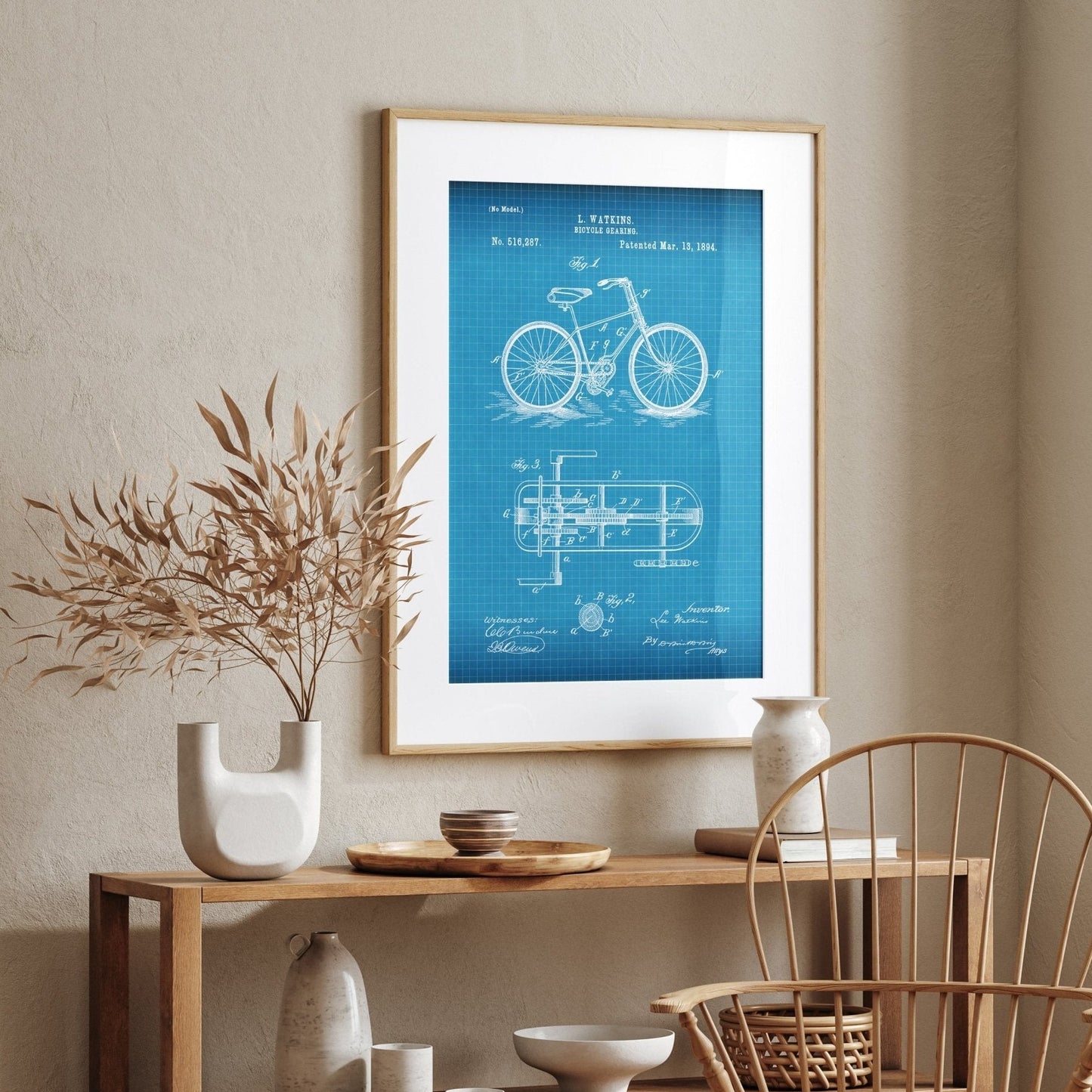 Bicycle Gearing Patent Print - Magic Posters