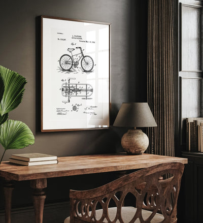 Bicycle Gearing Patent Print - Magic Posters