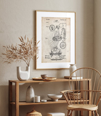 Bicycle Patent Print - Magic Posters