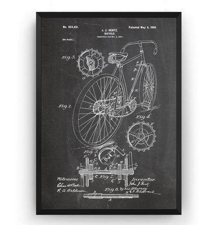 Bicycle Patent Print - Magic Posters