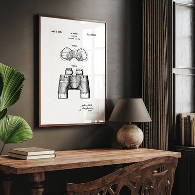 Binoculars 1945 Patent Print - Magic Posters