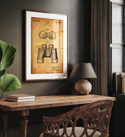 Binoculars 1945 Patent Print - Magic Posters