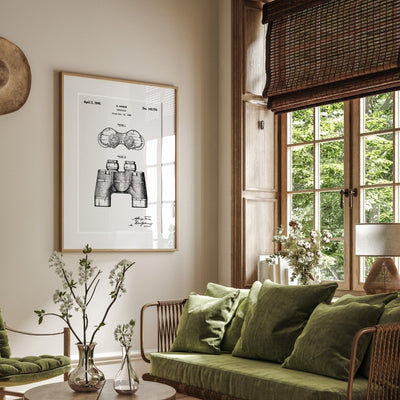 Binoculars 1945 Patent Print - Magic Posters