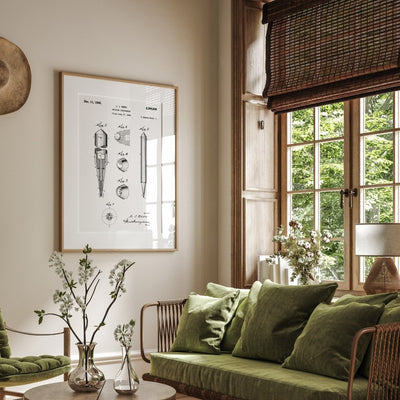 Biro Ballpoint Pen 1945 Patent Print - Magic Posters