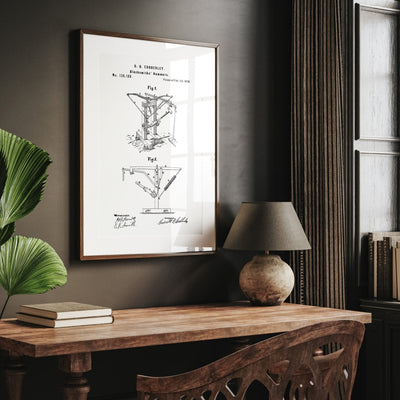 Blacksmith Hammers 1873 Patent Print - Magic Posters