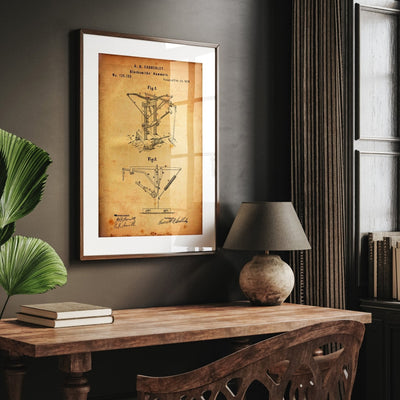 Blacksmith Hammers 1873 Patent Print - Magic Posters