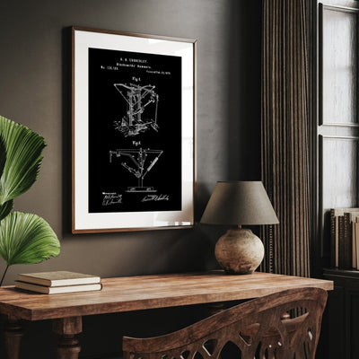 Blacksmith Hammers 1873 Patent Print - Magic Posters