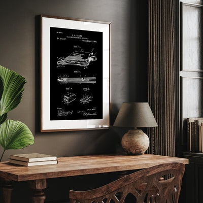 Blacksmiths Hand Bellows 1892 Patent Print - Magic Posters
