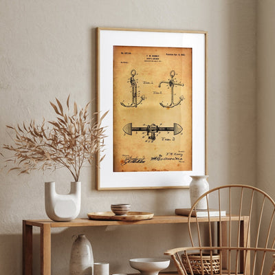 Boat Anchor 1902 Patent Print - Magic Posters