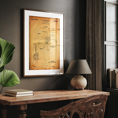 Boat Propeller 1964 Patent Print - Magic Posters