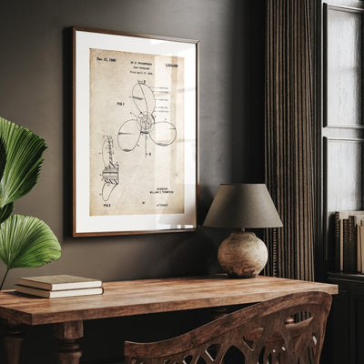 Boat Propeller 1964 Patent Print - Magic Posters
