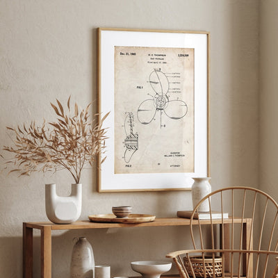 Boat Propeller 1964 Patent Print - Magic Posters