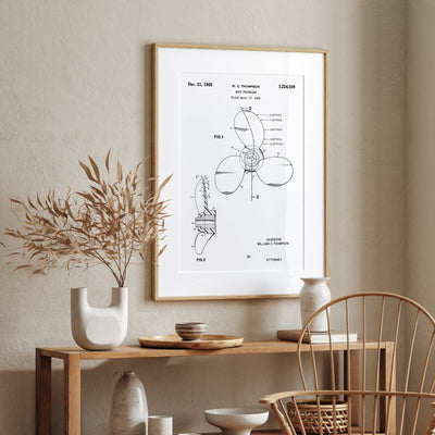 Boat Propeller 1964 Patent Print - Magic Posters