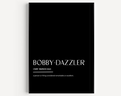 Bobby Dazzler Definition Print - Magic Posters