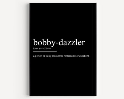 Bobby Dazzler Definition Print - Magic Posters