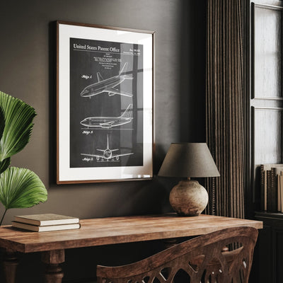 Boeing 737 1966 Patent Print - Magic Posters