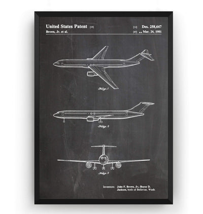 Boeing Aircraft 1981 Patent Print - Magic Posters