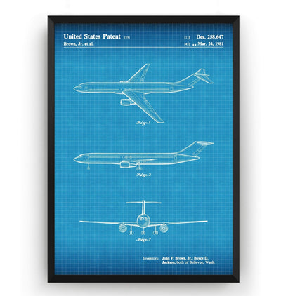 Boeing Aircraft 1981 Patent Print - Magic Posters