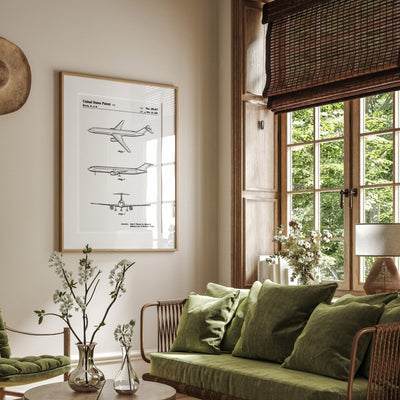 Boeing Aircraft 1981 Patent Print - Magic Posters