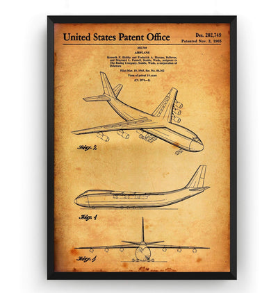 Boeing Aircraft Carrier 1965 Patent Print - Magic Posters