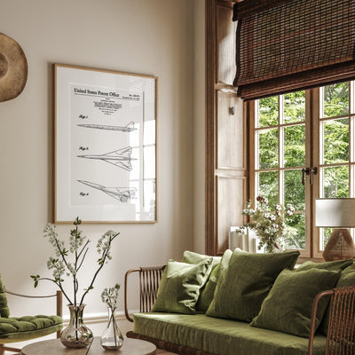 Boeing Supersonic Airplane 1967 Patent Print - Magic Posters