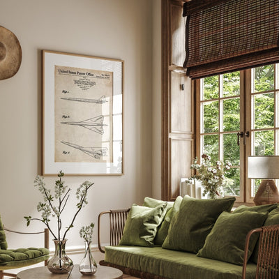 Boeing Supersonic Airplane 1967 Patent Print - Magic Posters