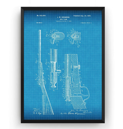 Bolt Gun Patent Print - Magic Posters