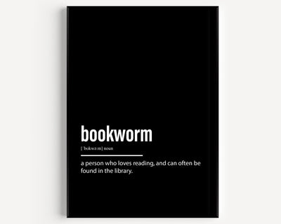 Bookworm Definition Print - Magic Posters