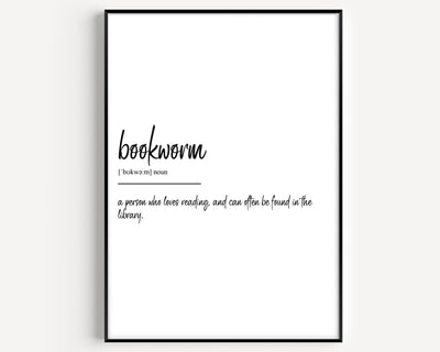 Bookworm Definition Print - Magic Posters