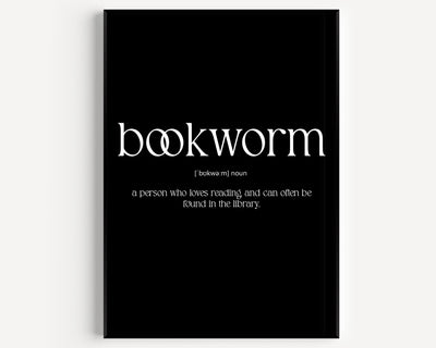 Bookworm Definition Print - Magic Posters