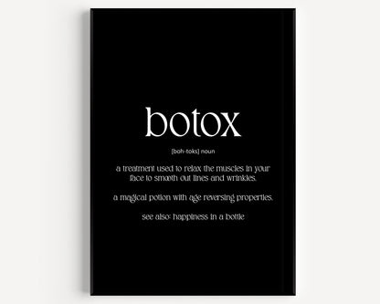 Botox Definition Print - Magic Posters