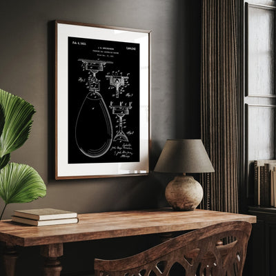 Boxing Speed Bag 1923 Patent Print - Magic Posters