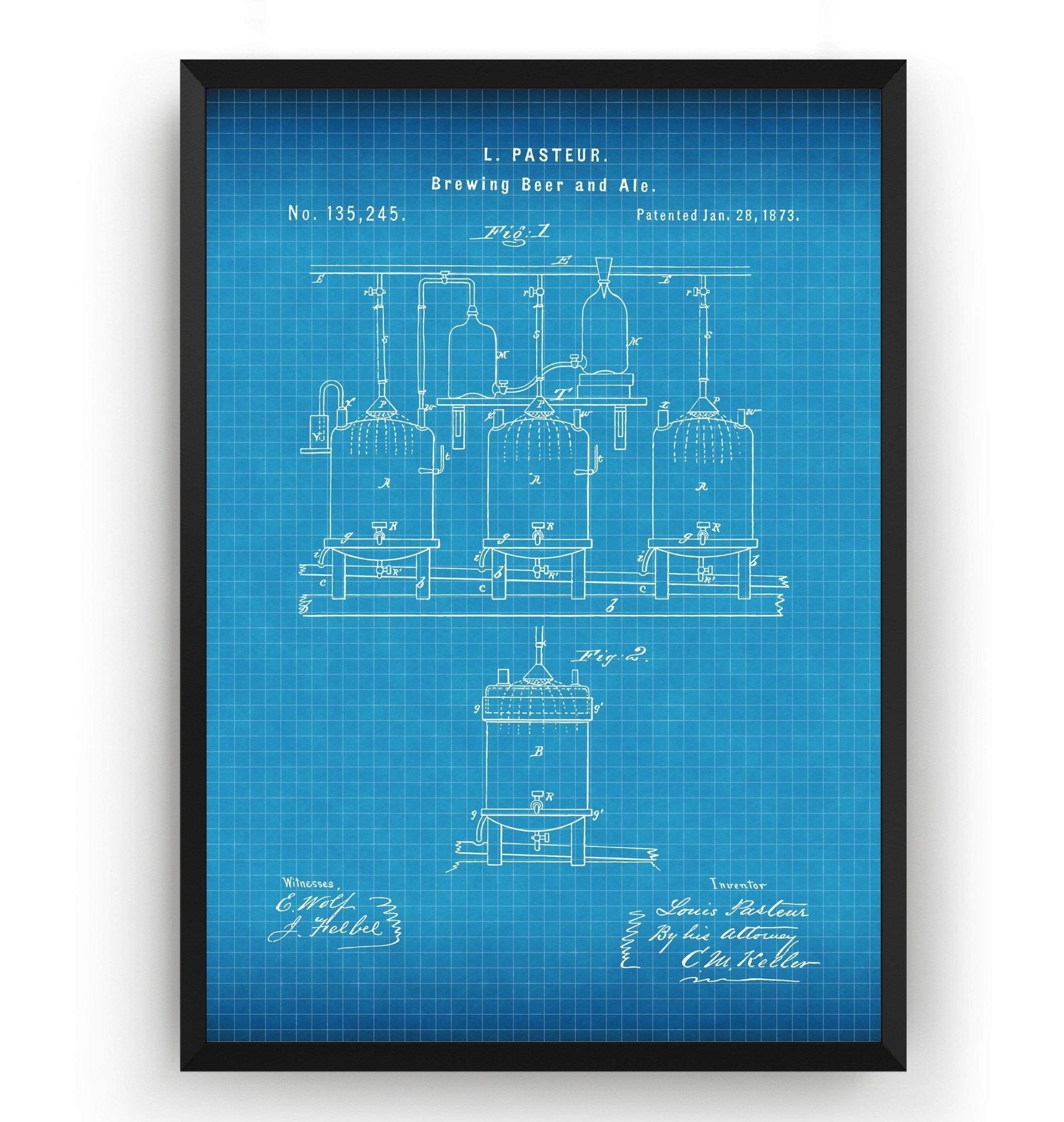 Brewing Beer And Ale Patent Print - Magic Posters