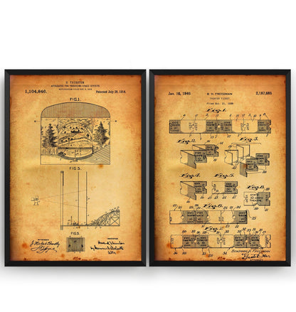 Broadway Musical Theatre Set Of 2 Patent Prints - Magic Posters
