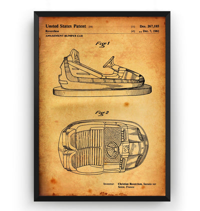 Bumper Car 1982 Patent Print - Magic Posters