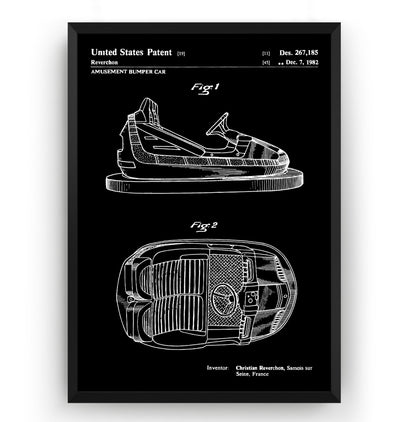 Bumper Car 1982 Patent Print - Magic Posters
