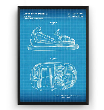 Bumper Car 1982 Patent Print - Magic Posters